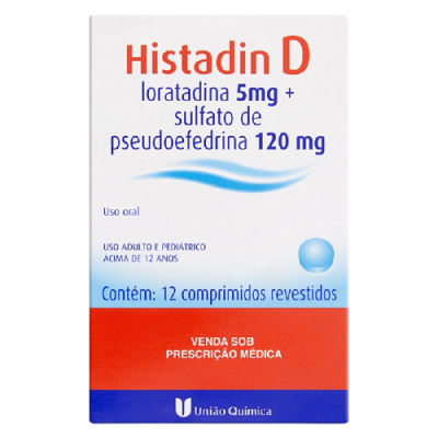Histadin d 5/120mg 12cpr, 5 mg+120 mg c/ 12 cp rev