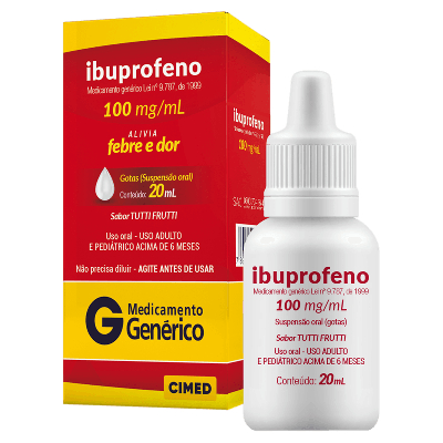 Ibuprofeno 100mg gts 20ml gmd-generico