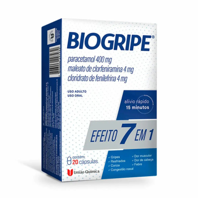 Biogripe cap. c/20, c/ 20 cap