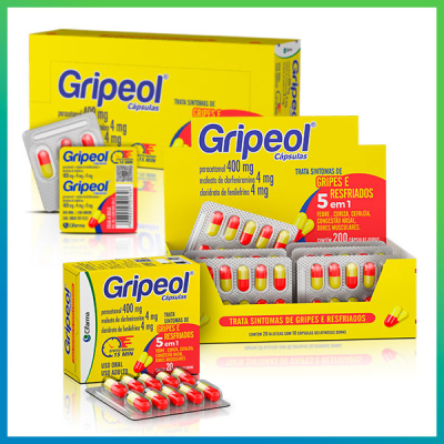 Gripeol 20cps cifarma, c/ 20 cap