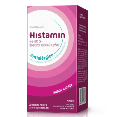 Histamin liq.100ml neo, 2 mg/5 ml sol c/ 100 ml