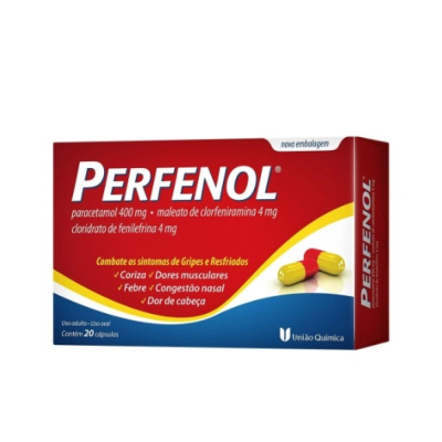 Perfenol c/20 uniao quimica, c/ 20 cap