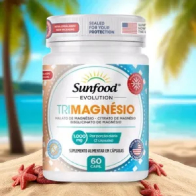 Trimagnesio 1000mg 60 caps sunfood evolution