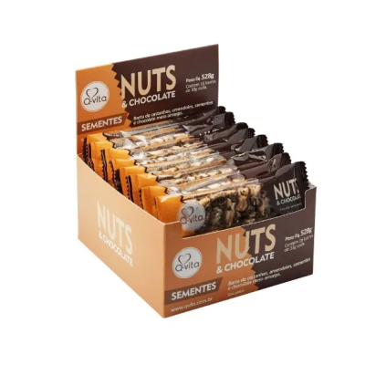 Barra nuts sementes choco 30g displ 16un