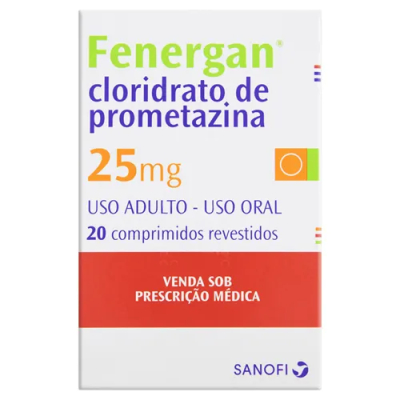 Fenergan 25mg 20cpr, 25 mg c/ 20 cp rev